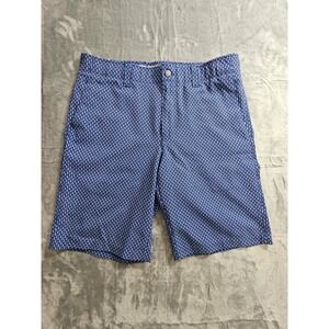 Calloway Golf Shorts 10" Size 32 Navy/Blue W/ All Over Print Geometric Pattern
